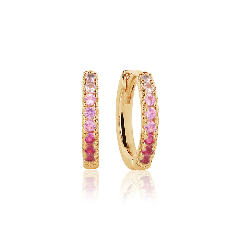 Sif Jakobs Jewellery Øreringe Ellera 18 kt. forgyldt Pink gradient - Grande