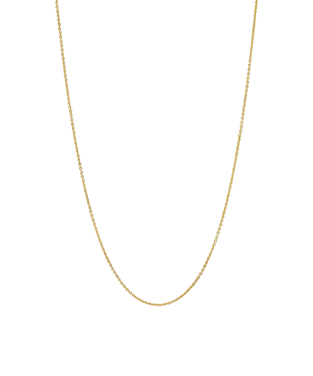 Lund CPH Rund Anker Kæde 0,35 mm forgyldt 925