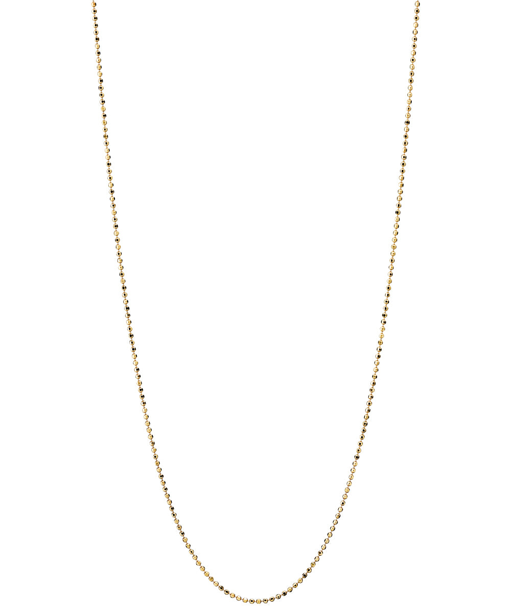 Lund CPH Facet kugle kæde 1,15mm forgyldt 925