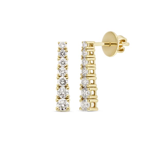 Nuran Empire Øreringe 2x0,5 ct - Guld