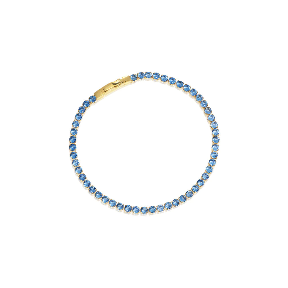 Sif Jakobs Jewellery Armbånd Ellera Grande 18 kt. forgyldt Blå