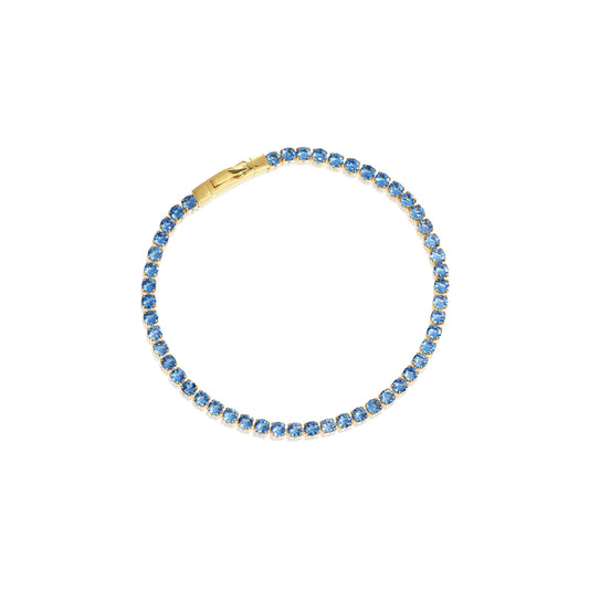 Sif Jakobs Jewellery Armbånd Ellera Grande 18 kt. forgyldt Blå