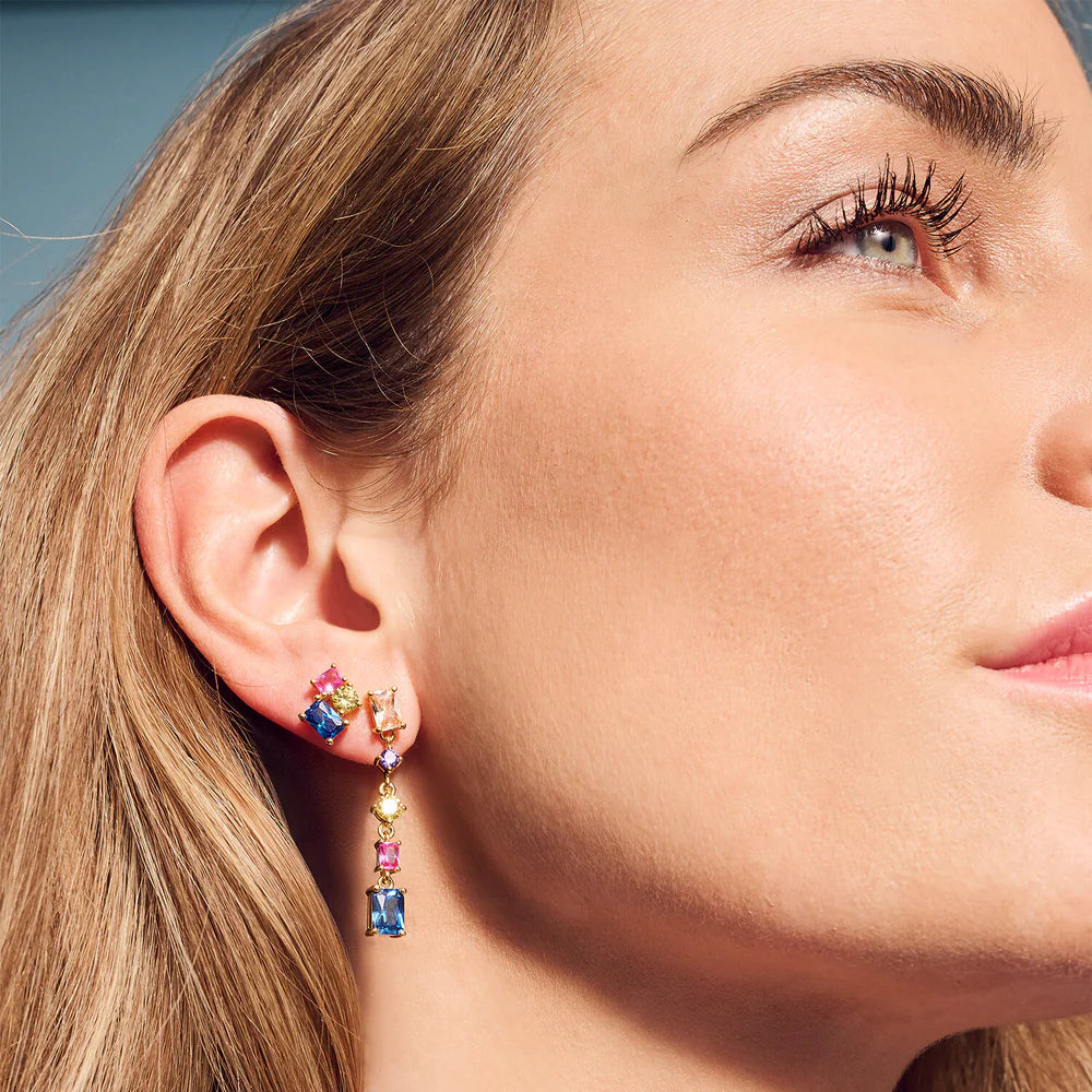 Sif Jakobs Jewellery Øreringe Ivrea Tre 18 kt. forgyldt - Hvid