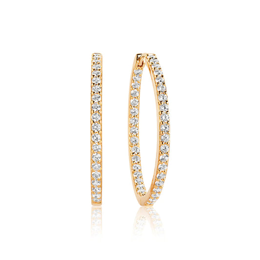 Sif Jakobs Jewellery Øreringe Bovalino 18 kt. forgyldt - Hvid