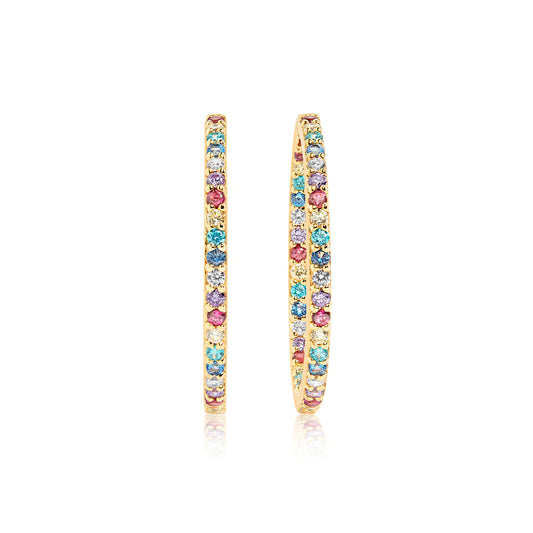 Sif Jakobs Jewellery Øreringe Bovalino 18 kt. forgyldt - Regnbue