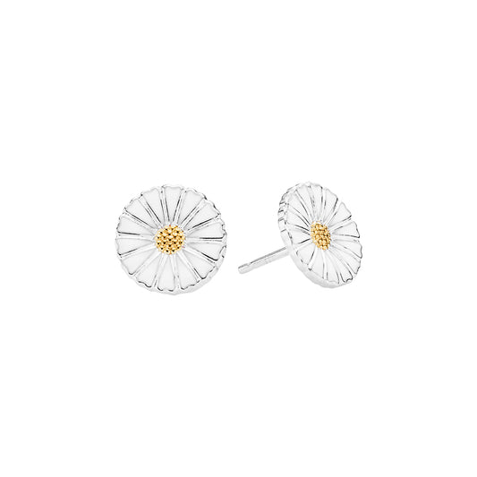 Marguerit ørestik 11mm - Hvid