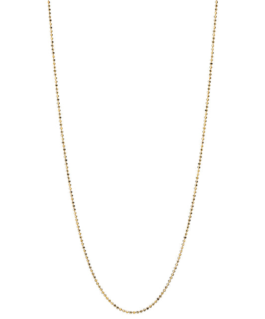 Lund CPH Facet kugle kæde 1,15mm forgyldt 925