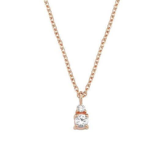 Nuran Petit Vedhæng 0,125 ct - Rosaguld